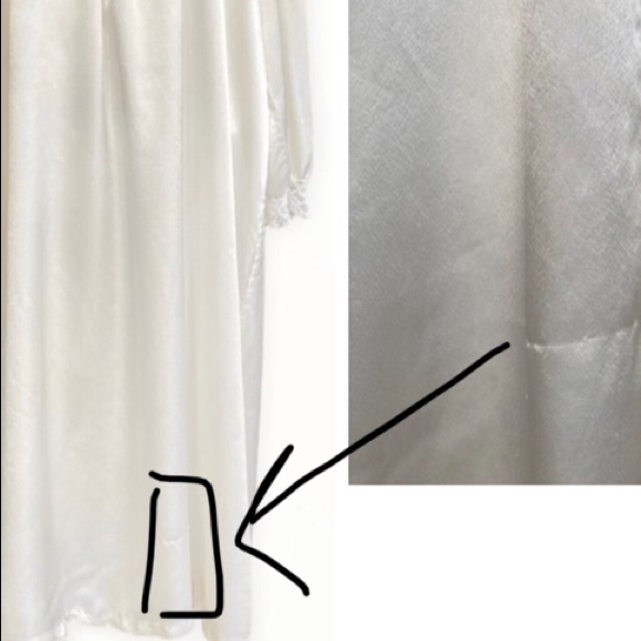 Vintage 70s/80s Christian Dior Satin and Lace Nightgown - Picture 9 of 10